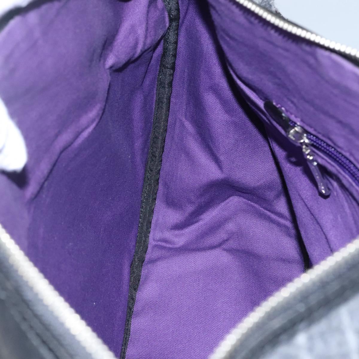 BURBERRY Black label Shoulder Bag Wool Gray Auth bs23525