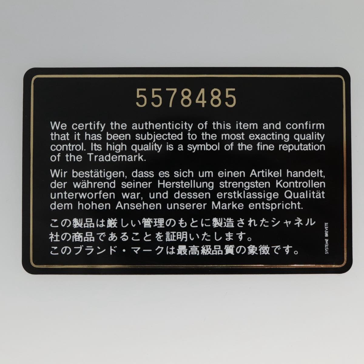 CHANEL Hand Bag Nylon Brown CC Auth bs23545