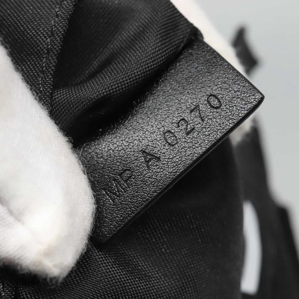 GIVENCHY Shoulder Bag Nylon Black Silver Auth bs23553