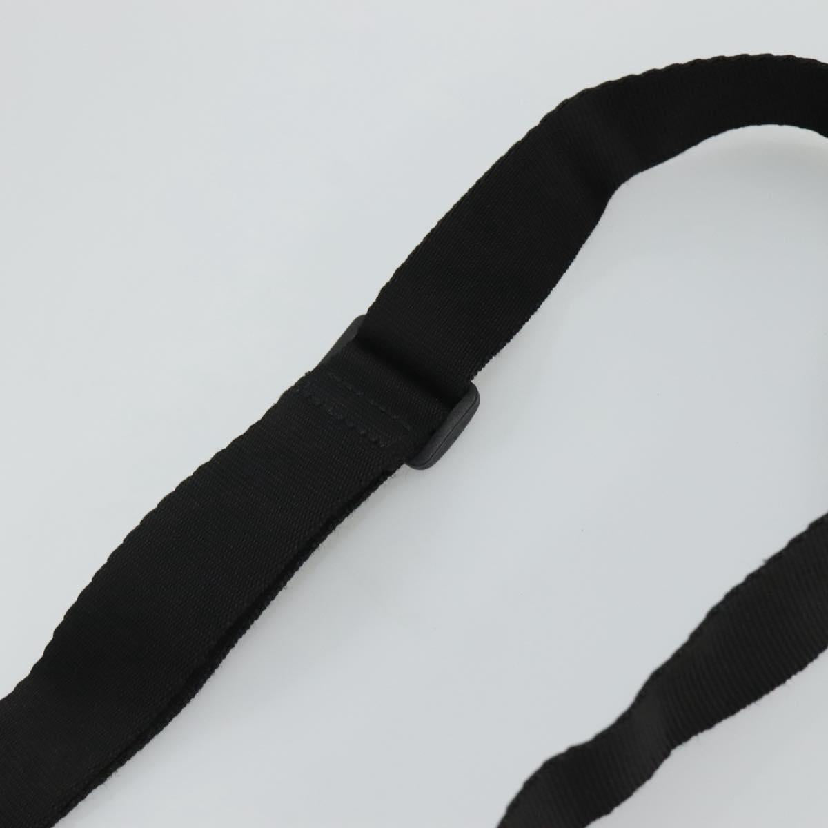 GIVENCHY Shoulder Bag Nylon Black Silver Auth bs23553