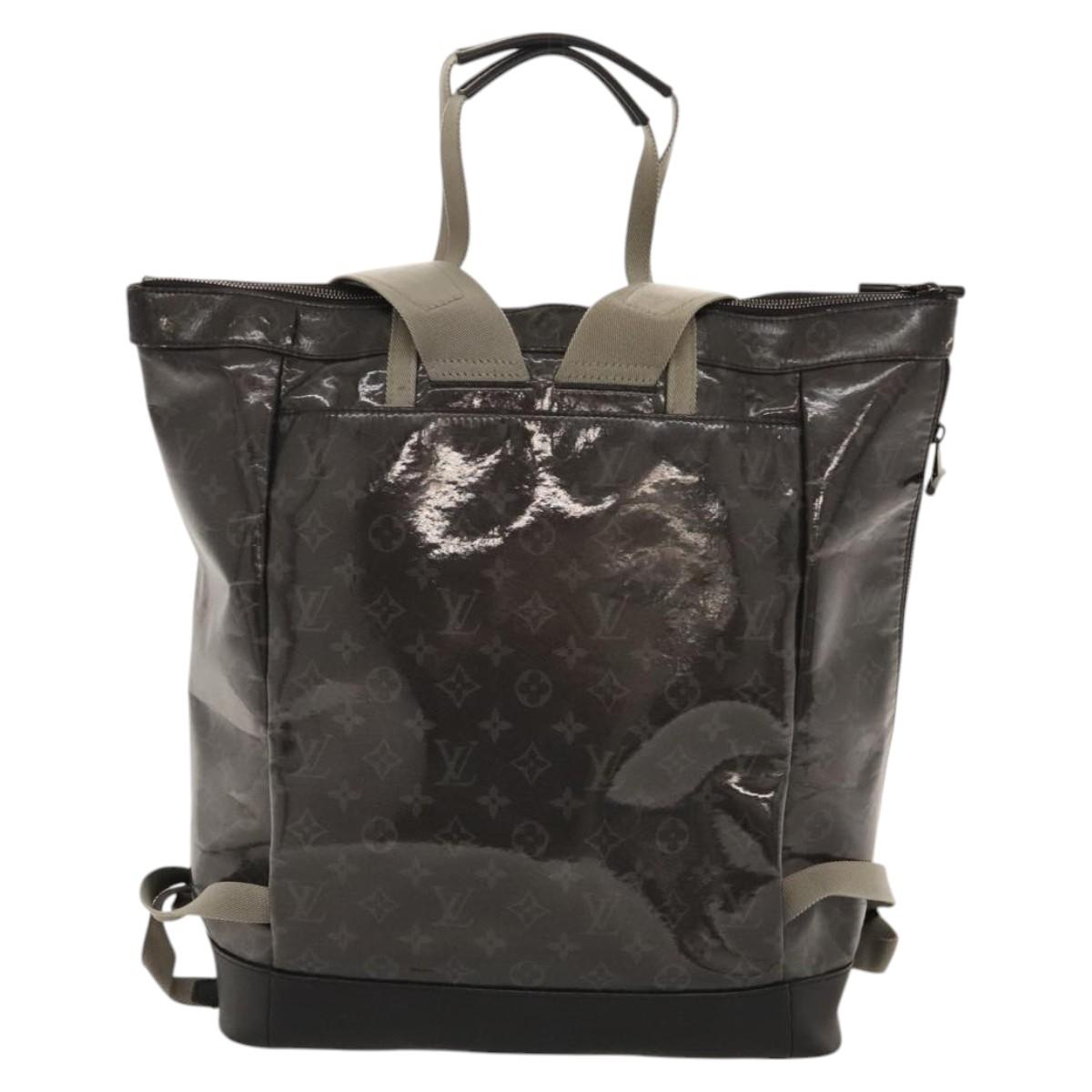 LOUIS VUITTON Monogram Eclipse Glaze Zipped Tote Backpack M43900 LV Auth bs23583