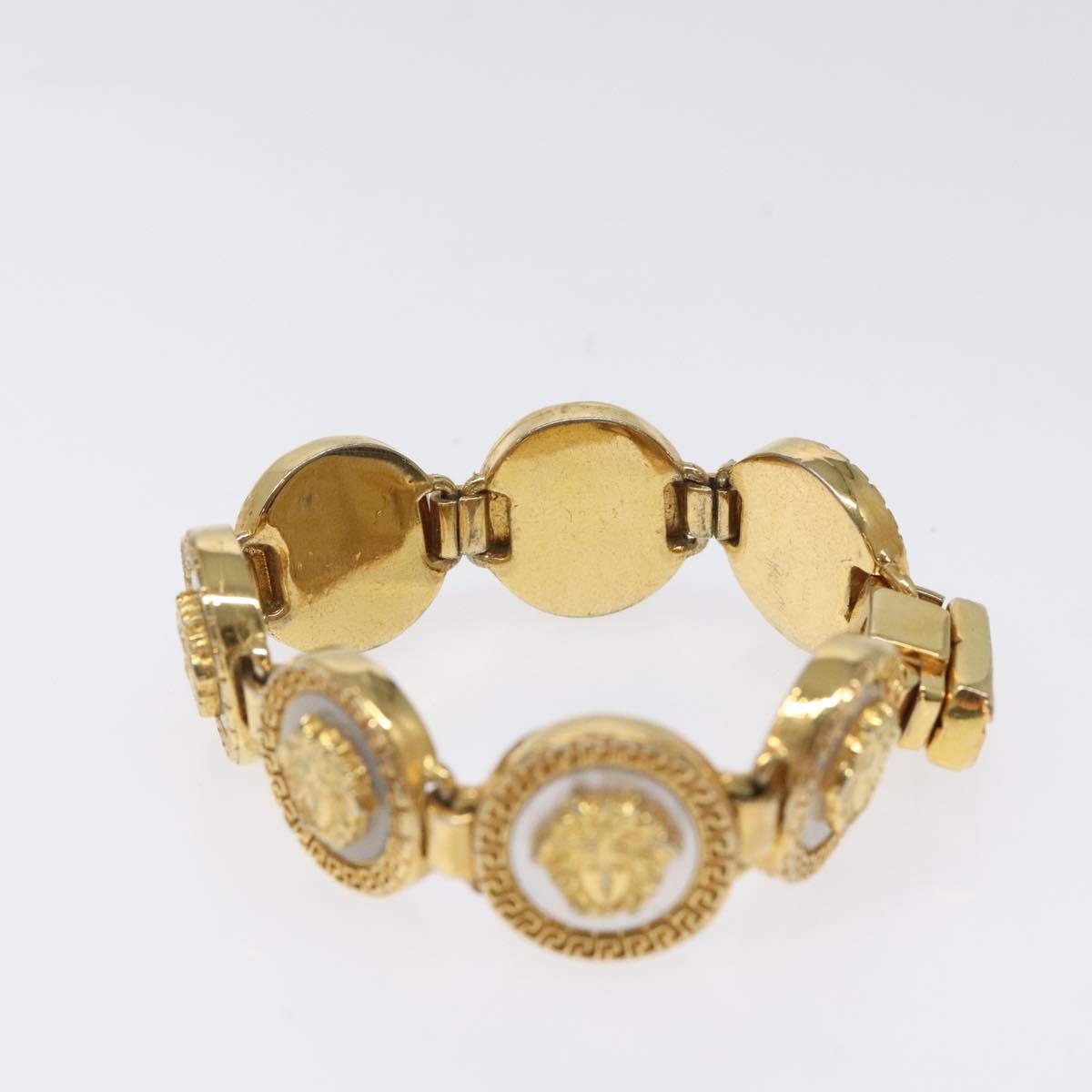 Gianni Versace Medusa Bracelet metal Gold Auth bs23592