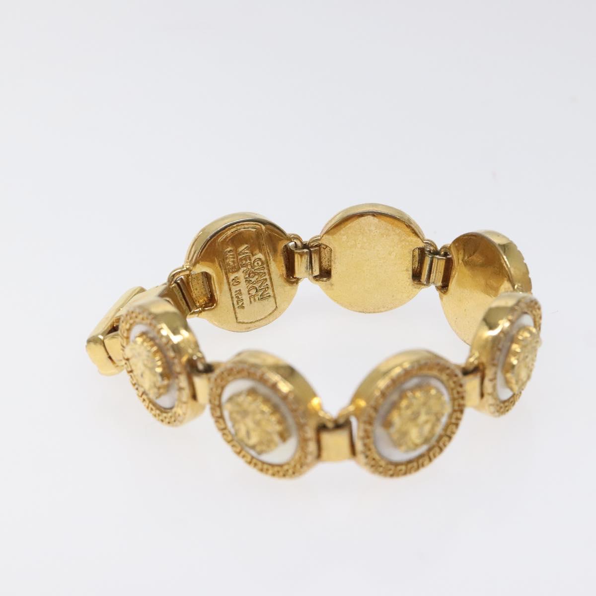 Gianni Versace Medusa Bracelet metal Gold Auth bs23592