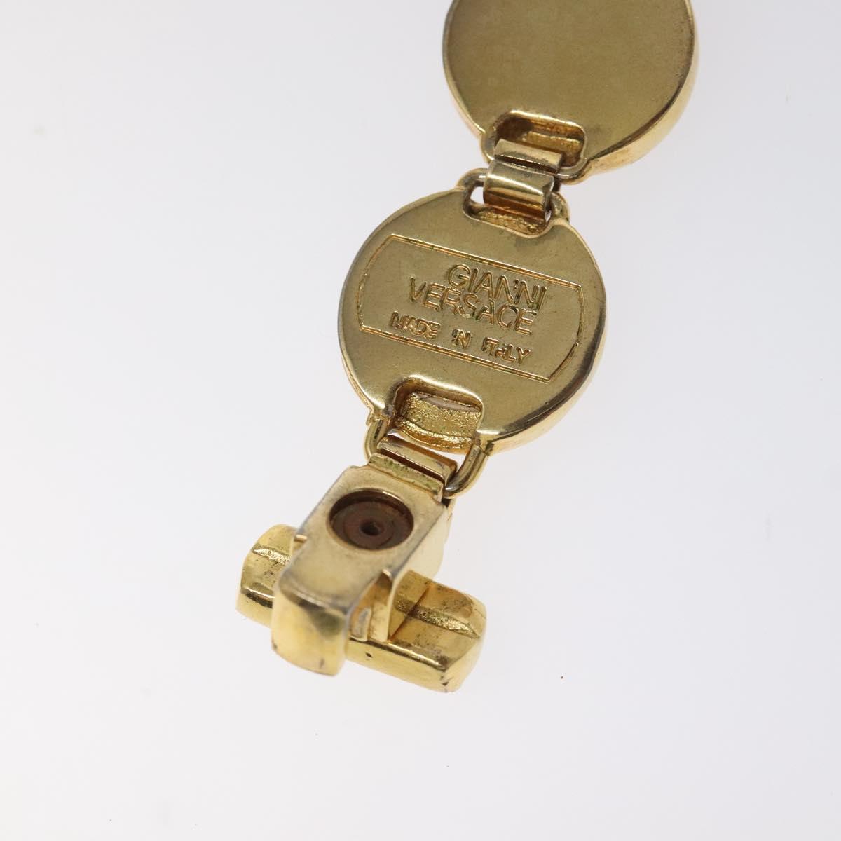 Gianni Versace Medusa Bracelet metal Gold Auth bs23592