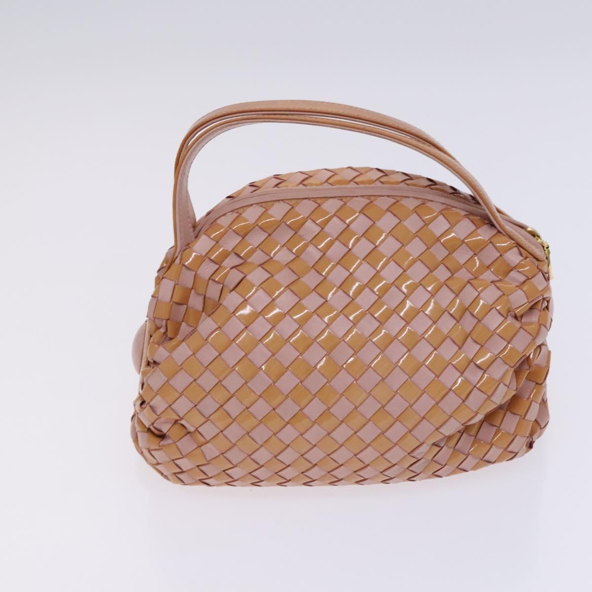 BALLY Quilted Chain Shoulder Bag Leather 2Set Brown Beige Auth bs23601