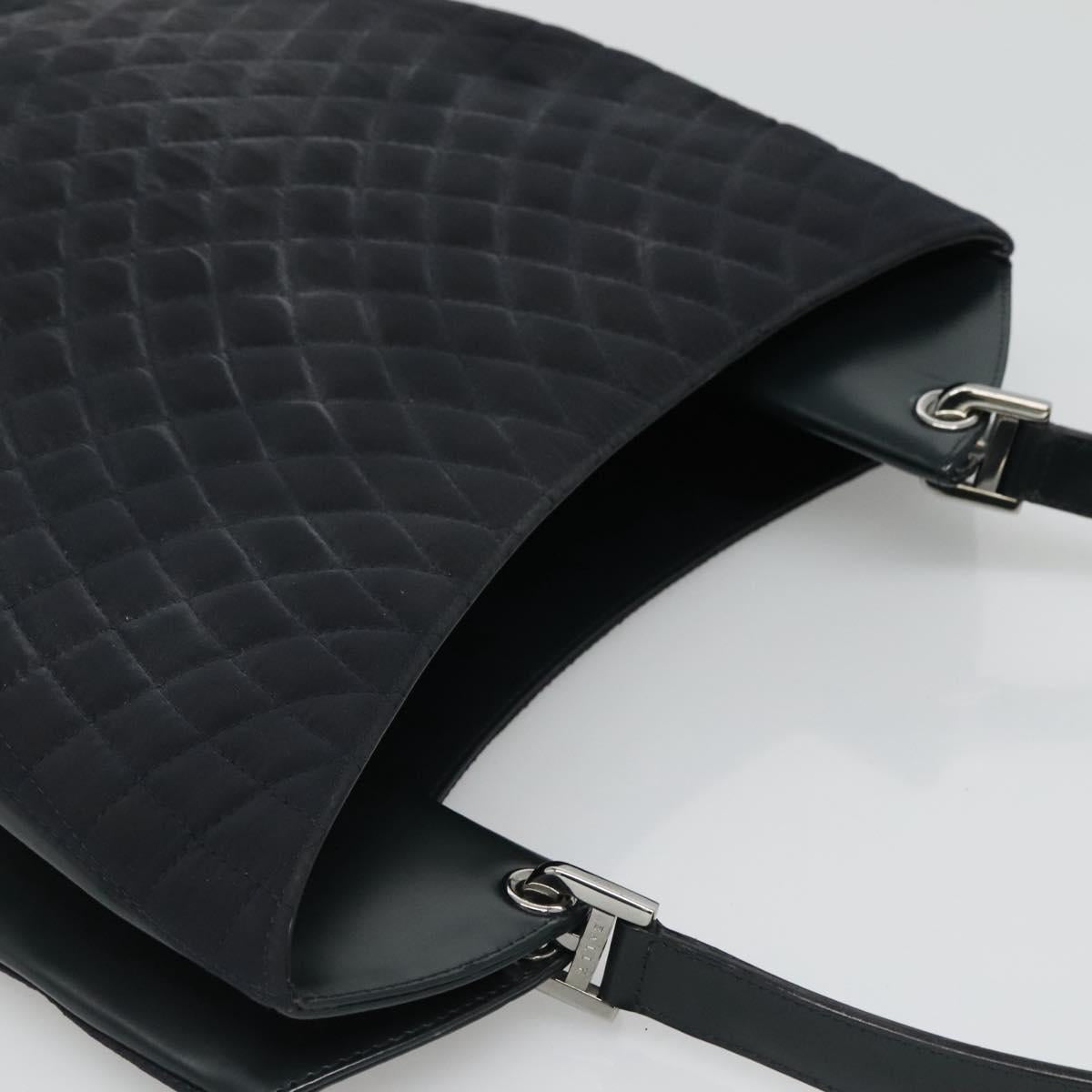 BALLY Shoulder Bag Nylon Black Auth bs23603