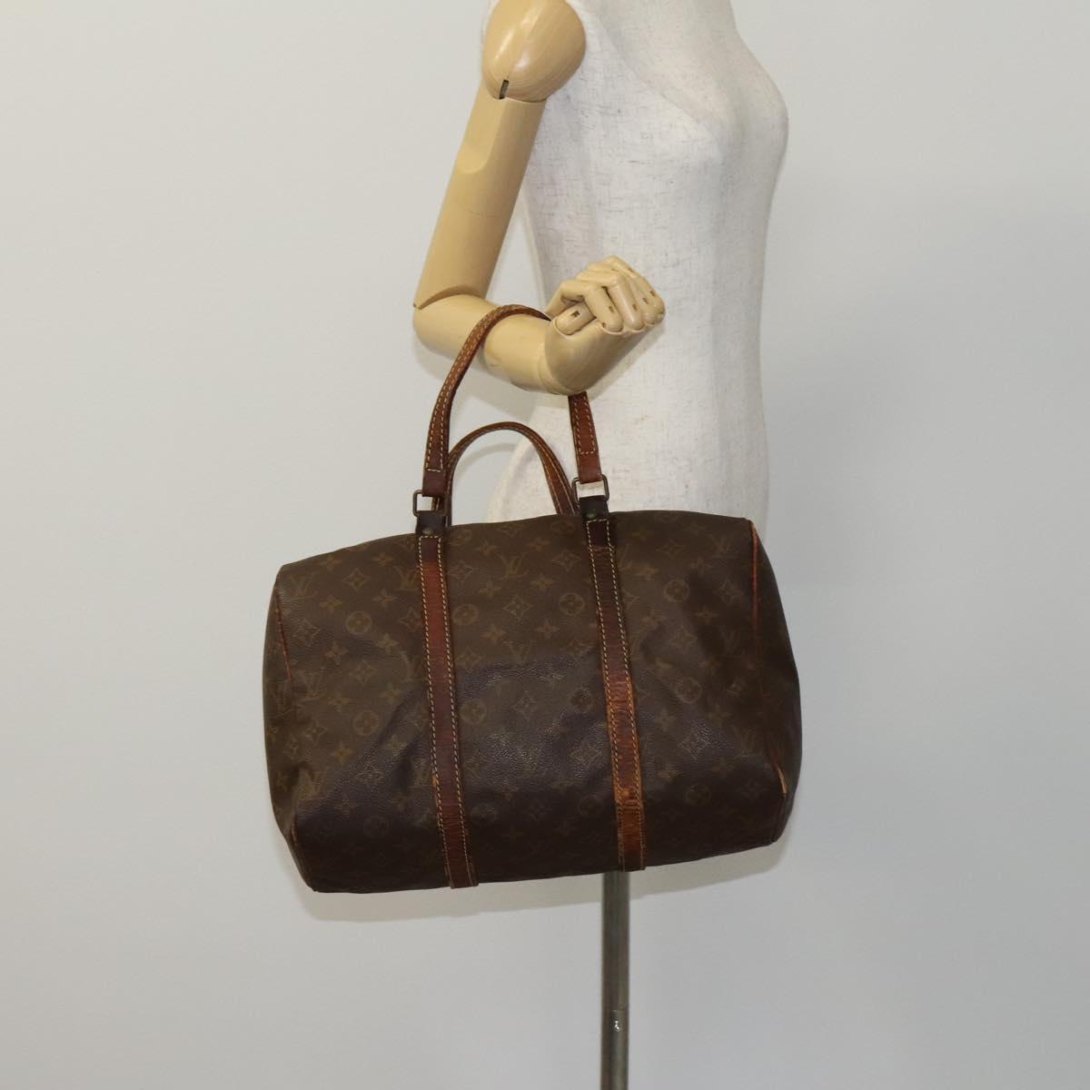 LOUIS VUITTON Monogram Sac spool 35 Boston Bag M41626 LV Auth bs23647