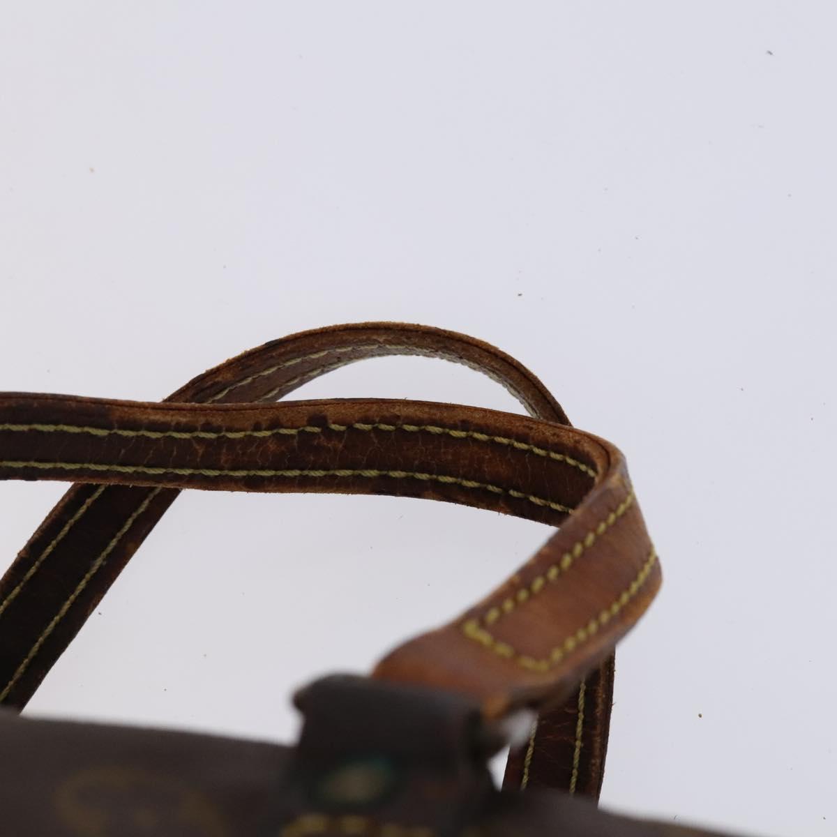 LOUIS VUITTON Monogram Sac spool 35 Boston Bag M41626 LV Auth bs23647