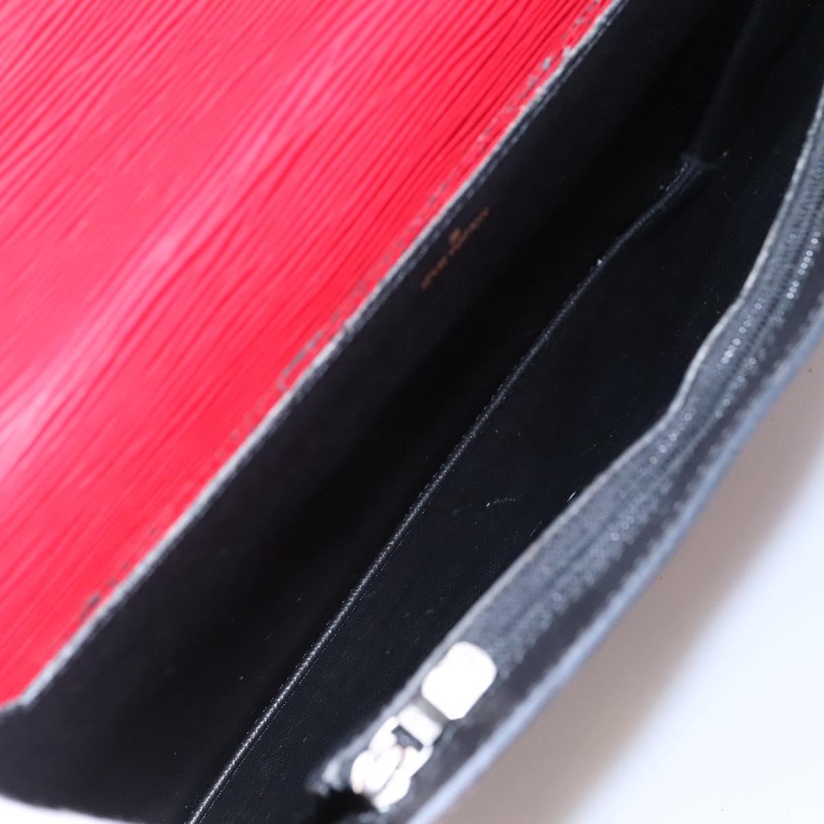 LOUIS VUITTON Epi Porte Documents Bandouliere Briefcase Red LV Auth bs23657