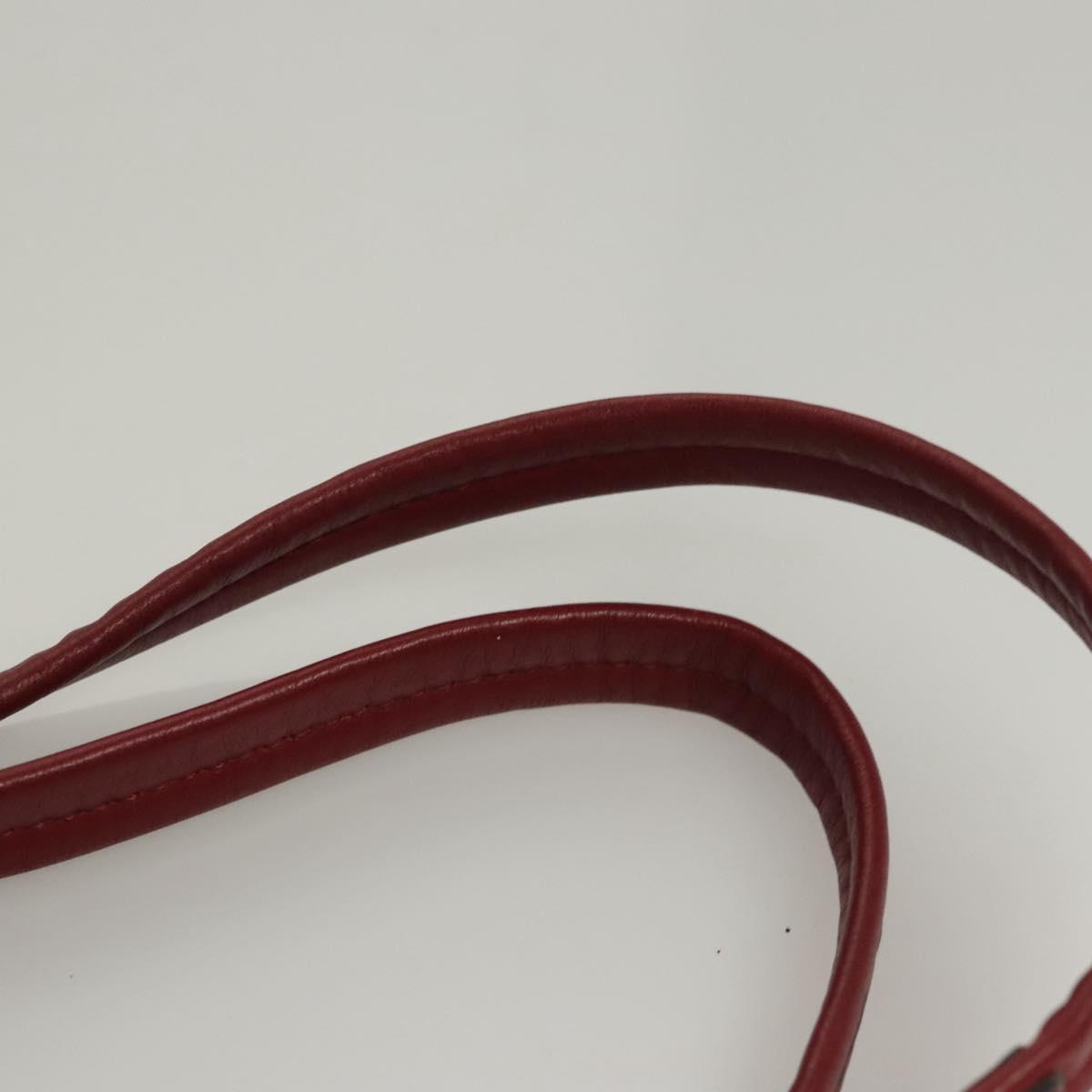 VALENTINO Backpack Leather Red Auth bs23660V