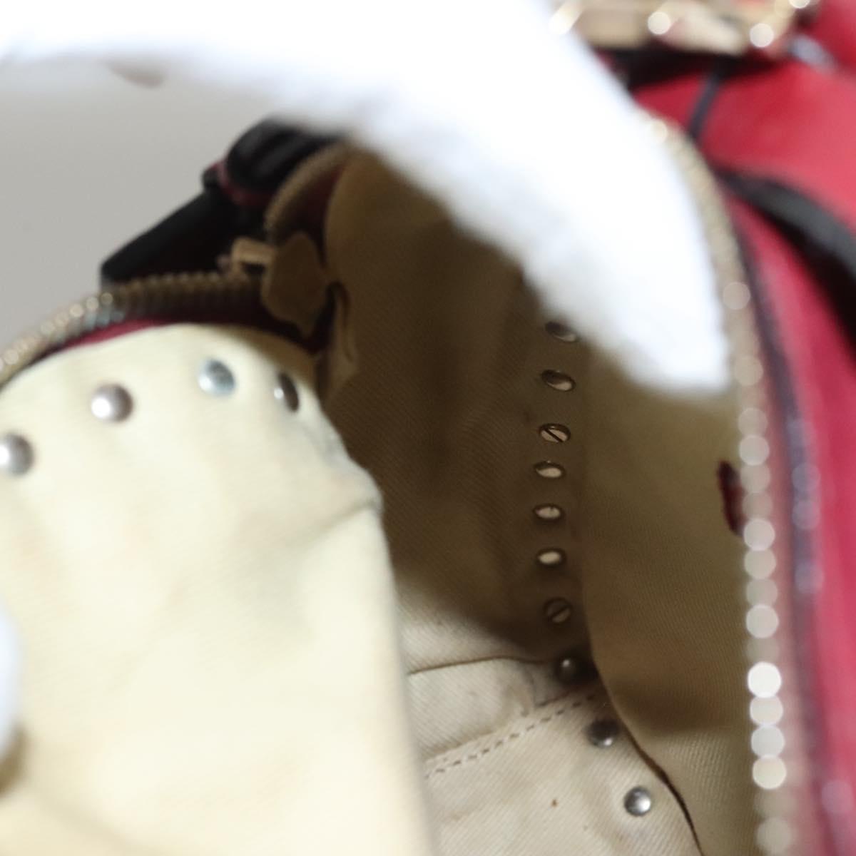 VALENTINO Backpack Leather Red Auth bs23660V