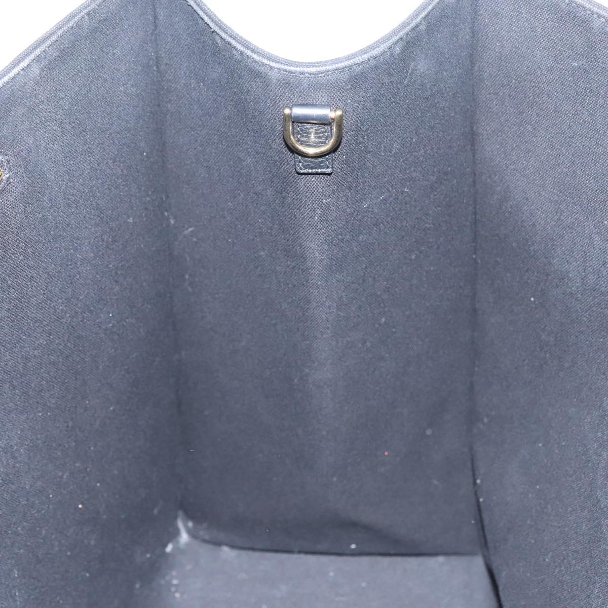 FENDI VERSACE Collaboration Fenderche Tote Bag Canvas 2way Black Auth bs23664