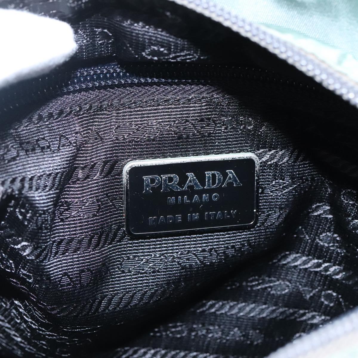 PRADA Hand Bag Nylon Green Auth bs23688