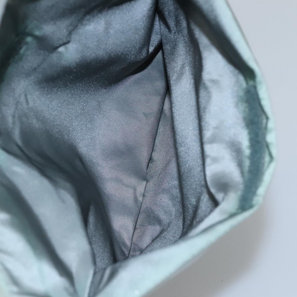 PRADA Hand Bag Nylon Green Auth bs23688