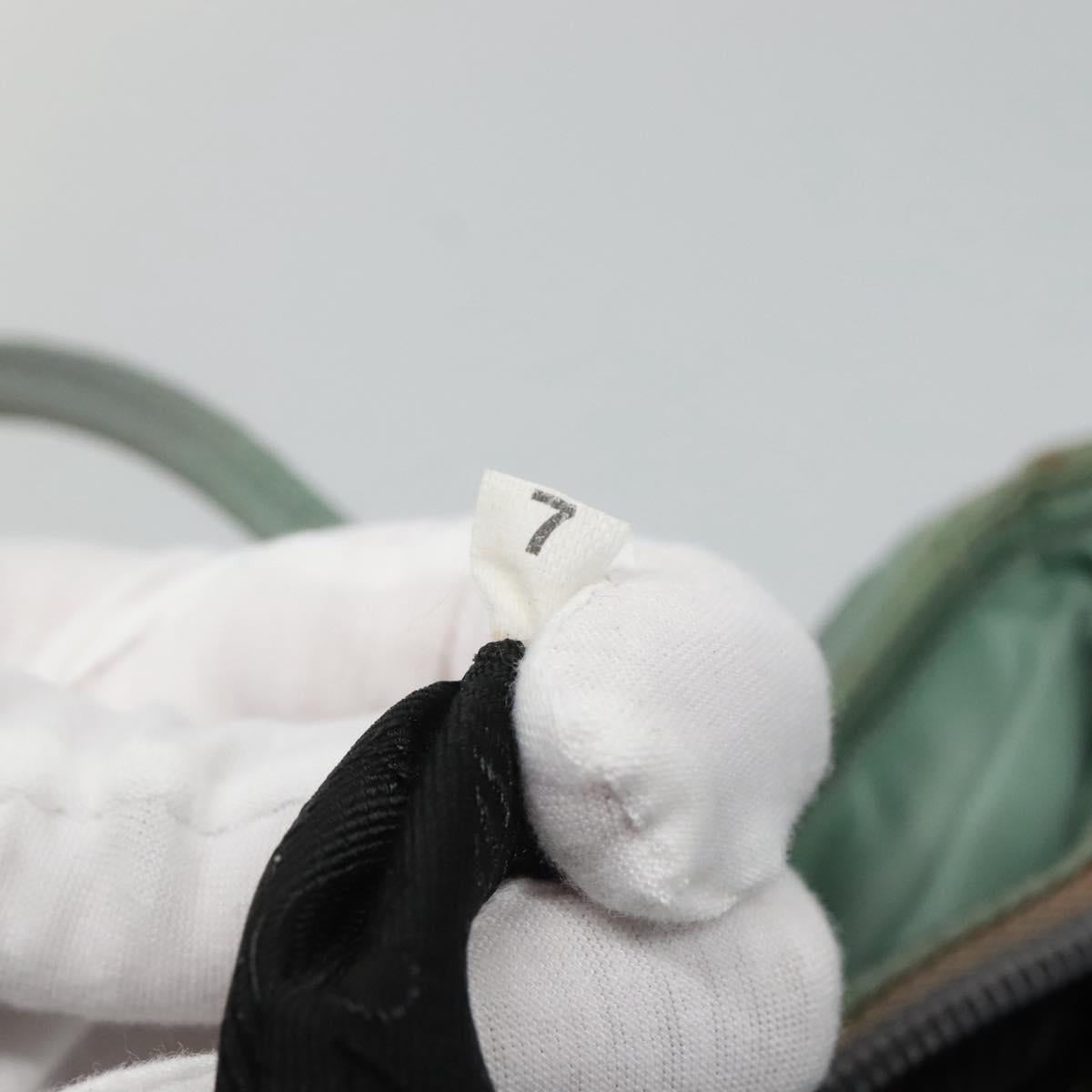 PRADA Hand Bag Nylon Green Auth bs23688