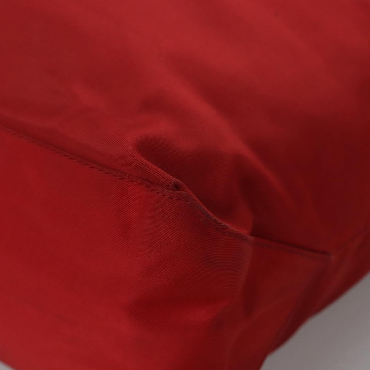 PRADA Tote Bag Nylon Red Auth bs23689