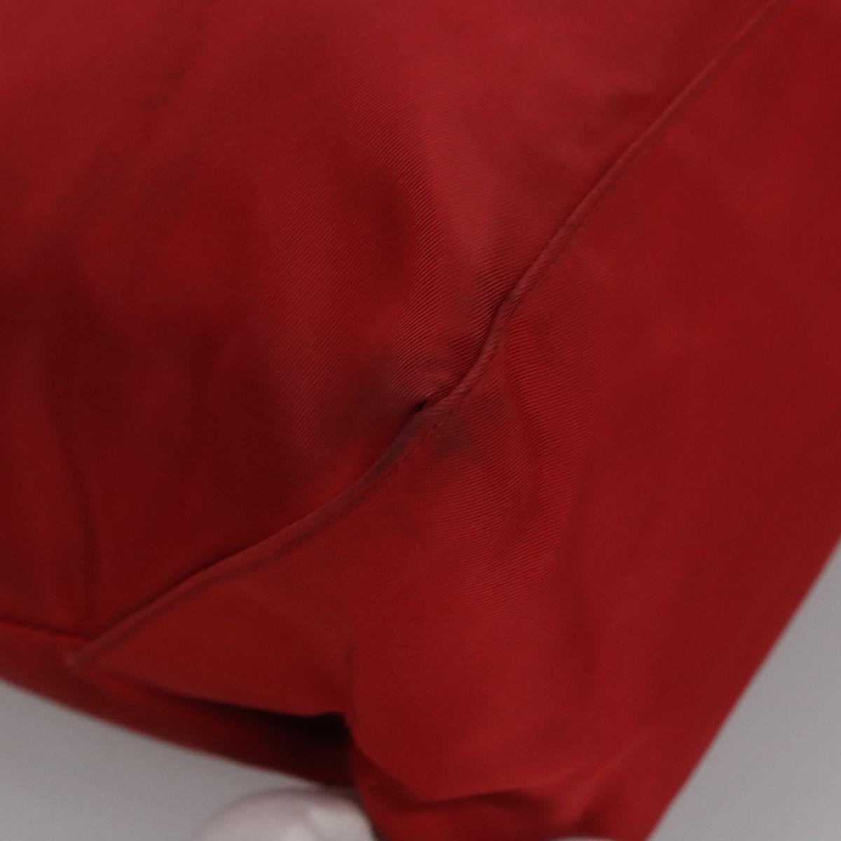 PRADA Tote Bag Nylon Red Auth bs23689