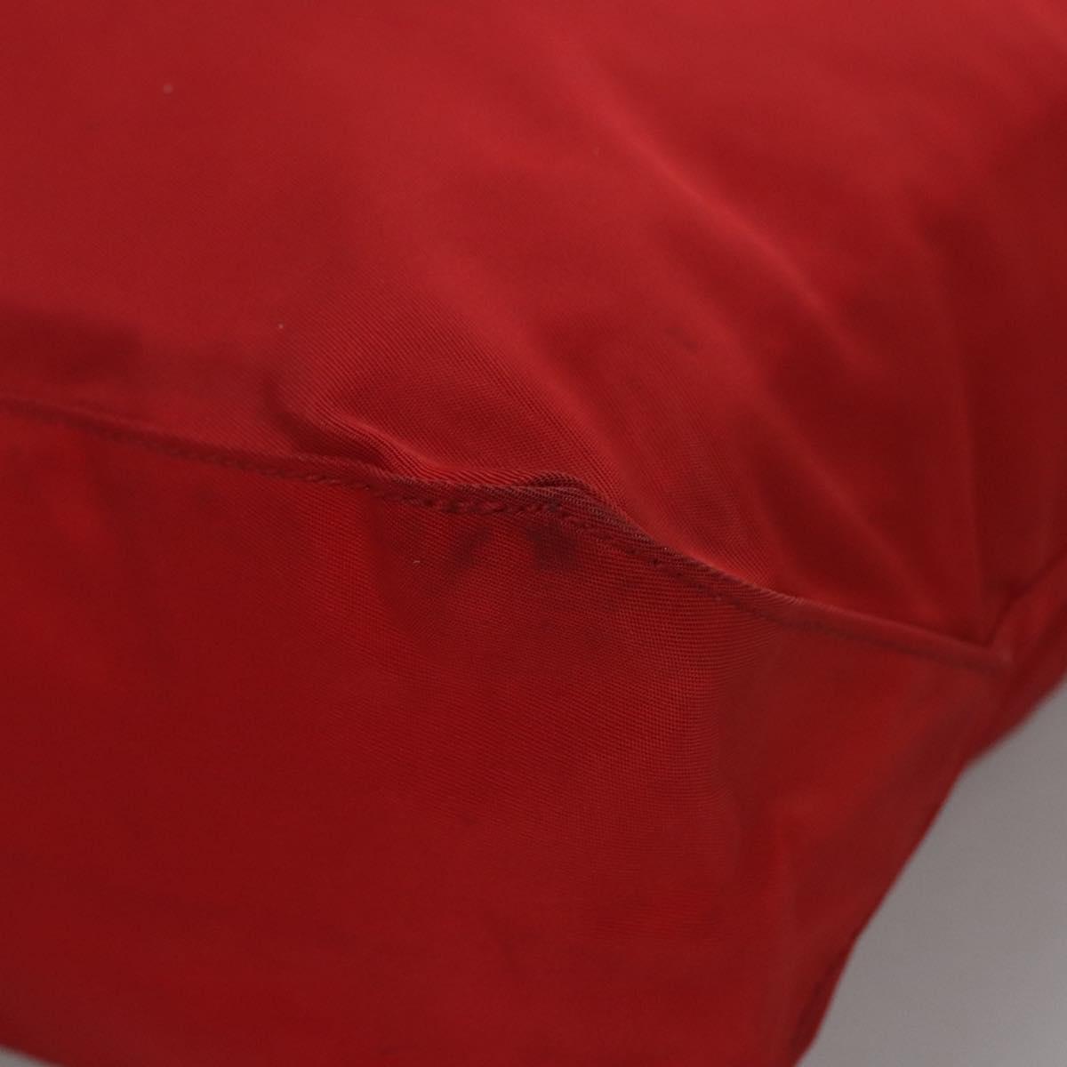 PRADA Tote Bag Nylon Red Auth bs23689
