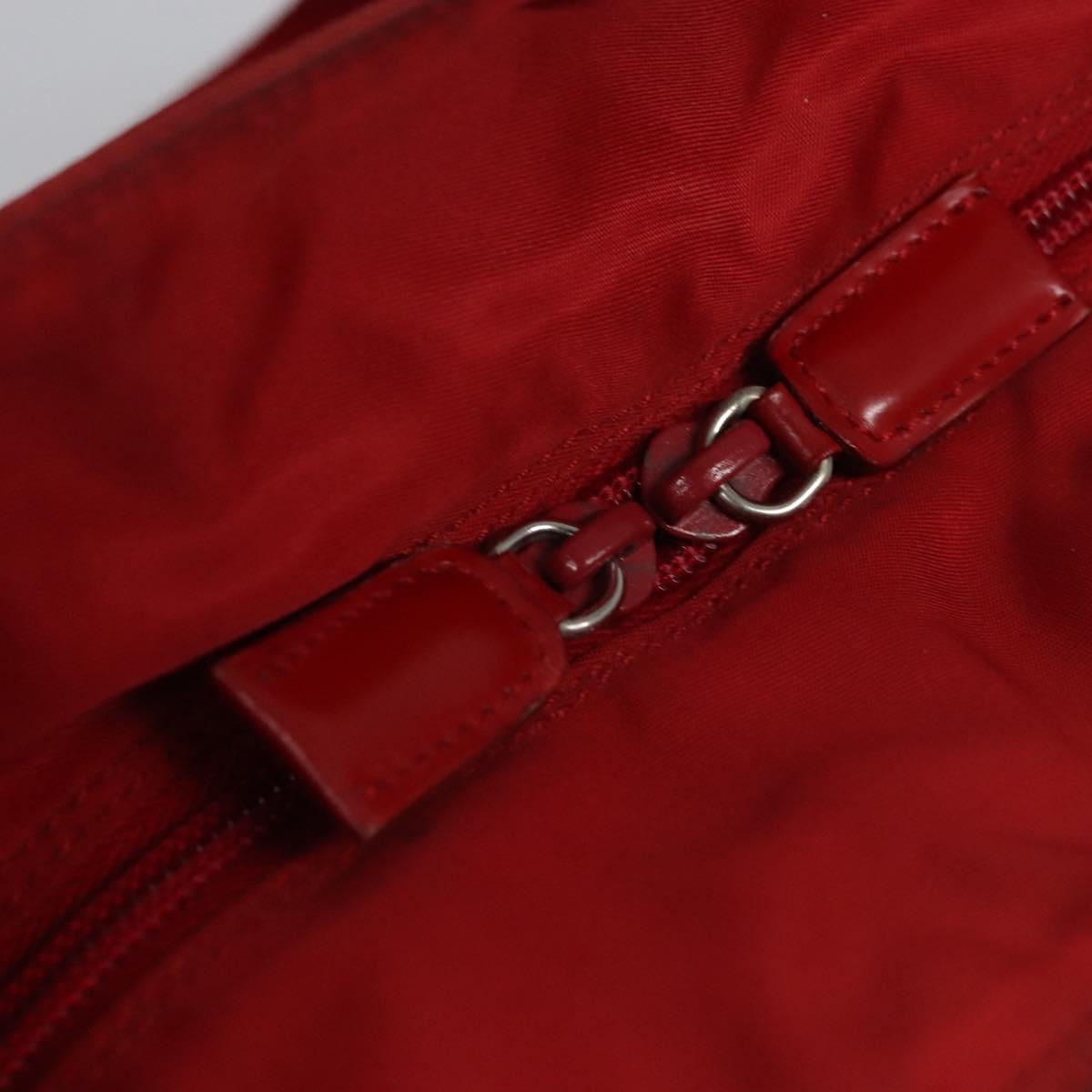 PRADA Tote Bag Nylon Red Auth bs23689