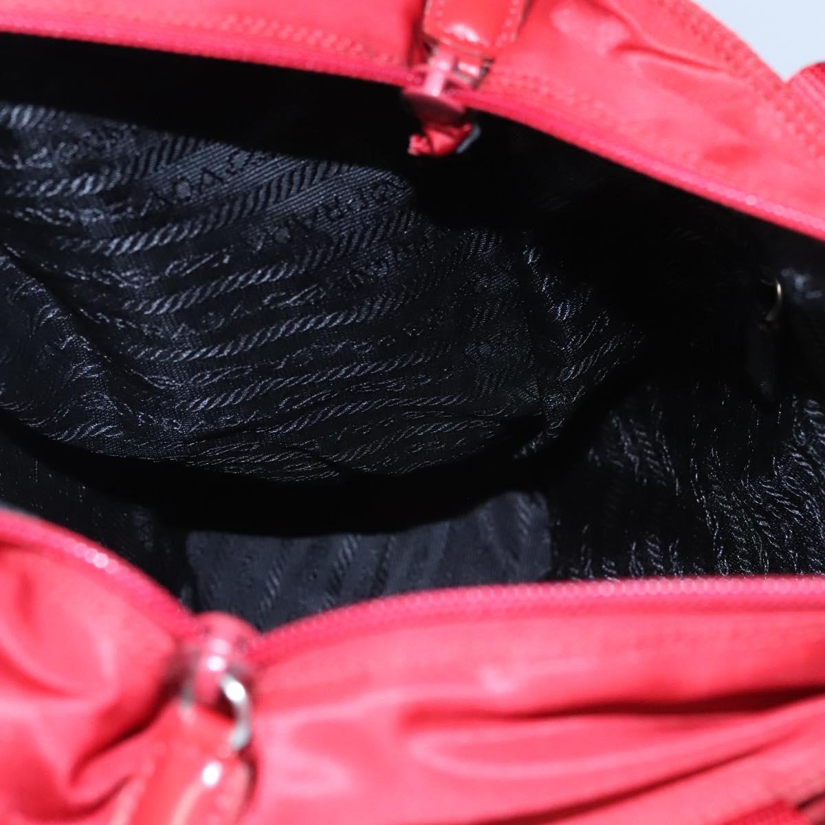 PRADA Tote Bag Nylon Red Auth bs23689