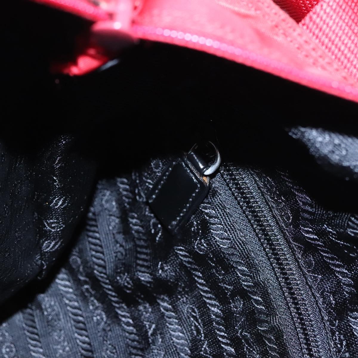 PRADA Tote Bag Nylon Red Auth bs23689