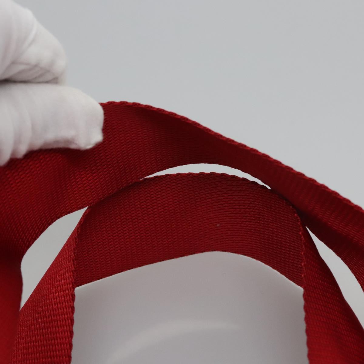 PRADA Tote Bag Nylon Red Auth bs23689