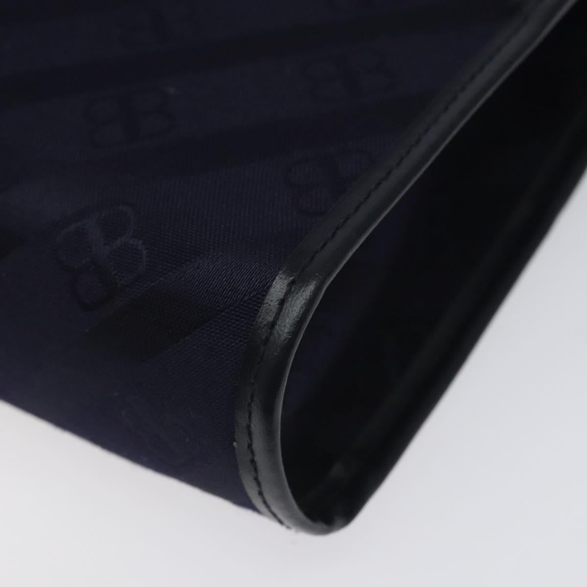 BALENCIAGA Clutch Bag Canvas Navy Auth bs23704