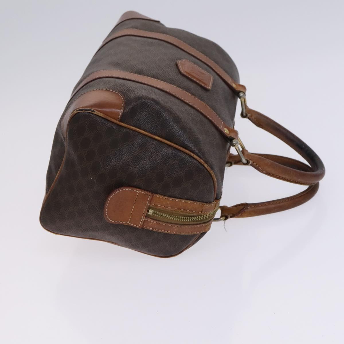 CELINE Macadam Canvas Shoulder Bag PVC Leather 2Set Brown Auth bs23708