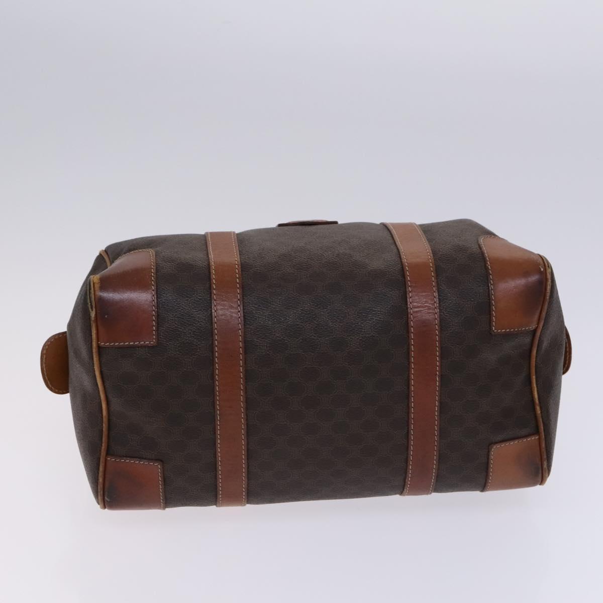 CELINE Macadam Canvas Shoulder Bag PVC Leather 2Set Brown Auth bs23708