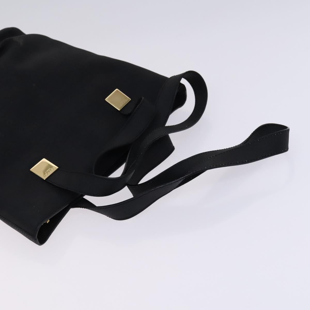 CELINE Macadam Canvas Shoulder Bag Leather 2Set Beige Black Auth bs23709