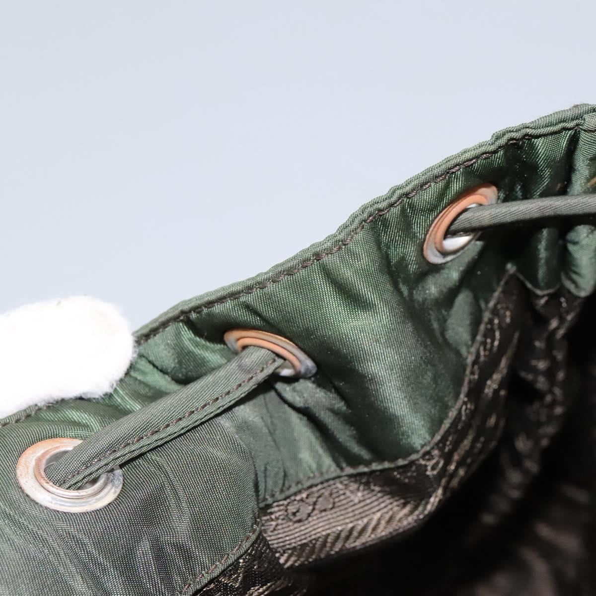 PRADA Backpack Nylon Khaki Auth bs23722