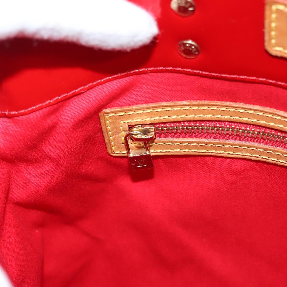 LOUIS VUITTON Monogram Vernis Reade MM Hand Bag Red Rouge M91086 LV Auth bs23730