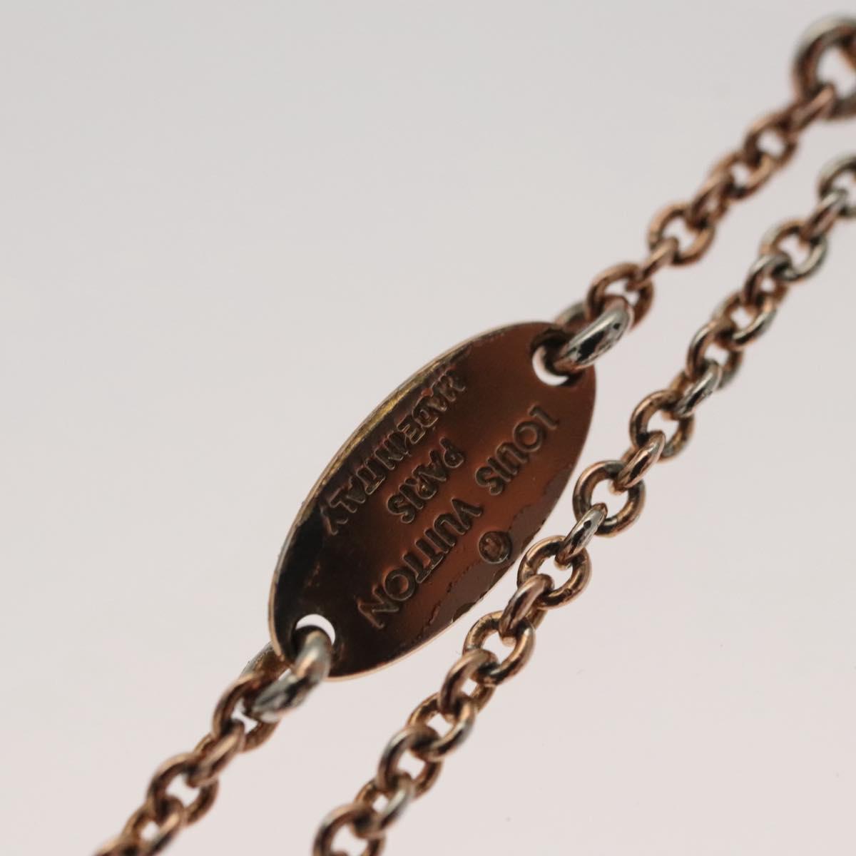 LOUIS VUITTON Collier LV Necklace metal Pink gold M80137 LV Auth bs23736