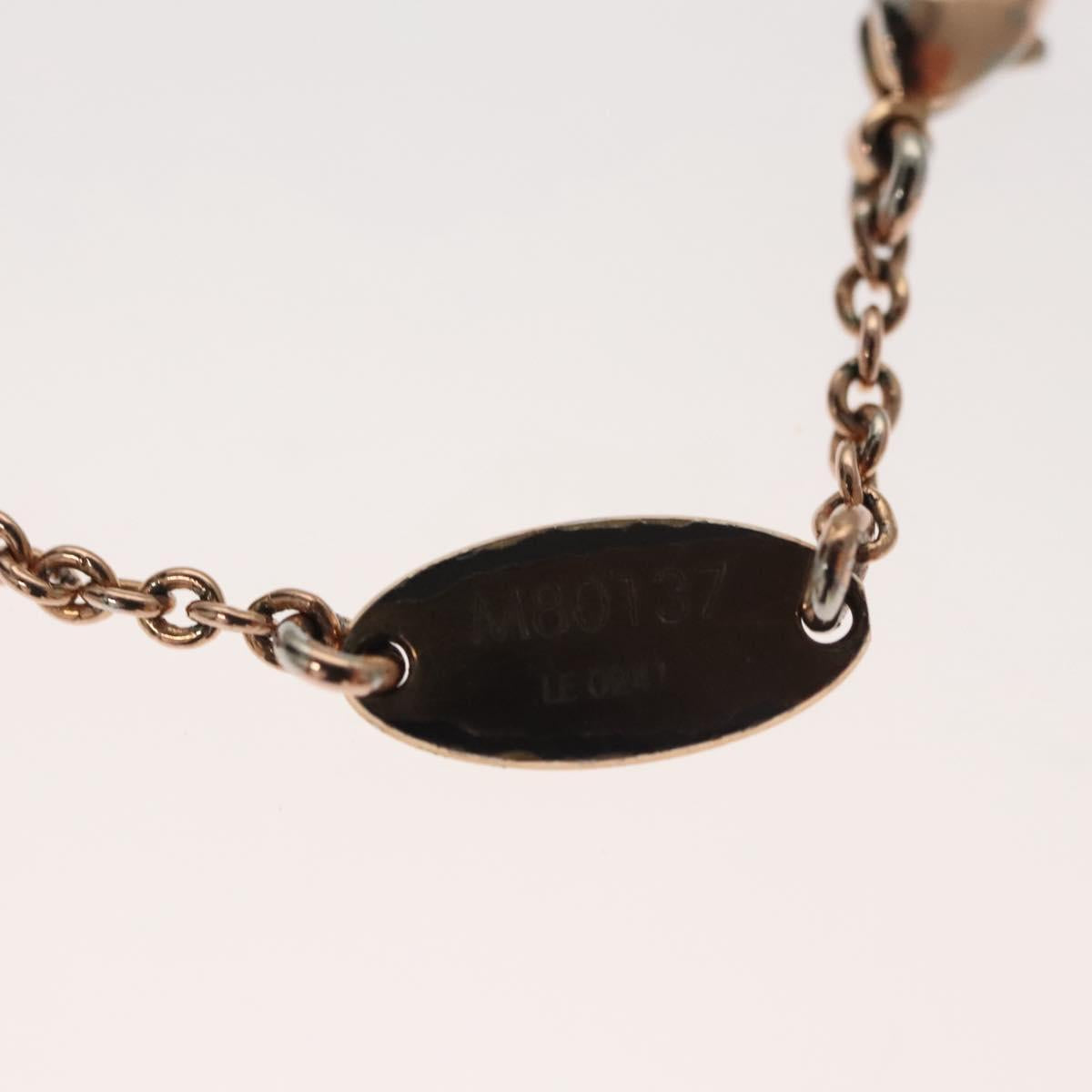 LOUIS VUITTON Collier LV Necklace metal Pink gold M80137 LV Auth bs23736
