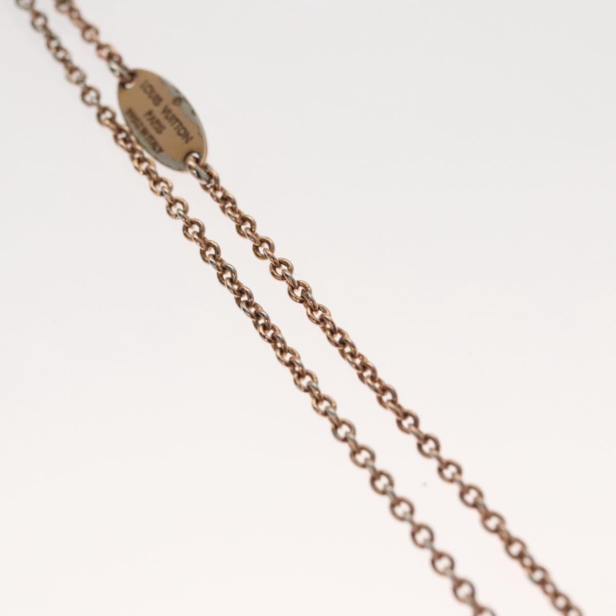 LOUIS VUITTON Collier LV Necklace metal Pink gold M80137 LV Auth bs23736