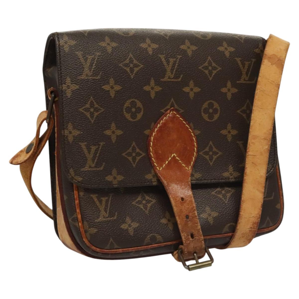 LOUIS VUITTON Monogram Cartouchiere MM Shoulder Bag M51253 LV Auth bs23742