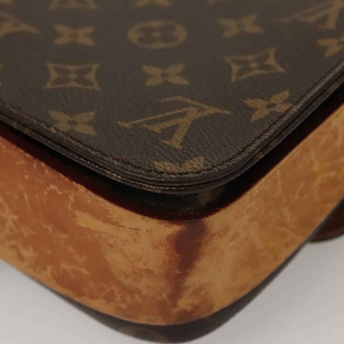 LOUIS VUITTON Monogram Cartouchiere MM Shoulder Bag M51253 LV Auth bs23742