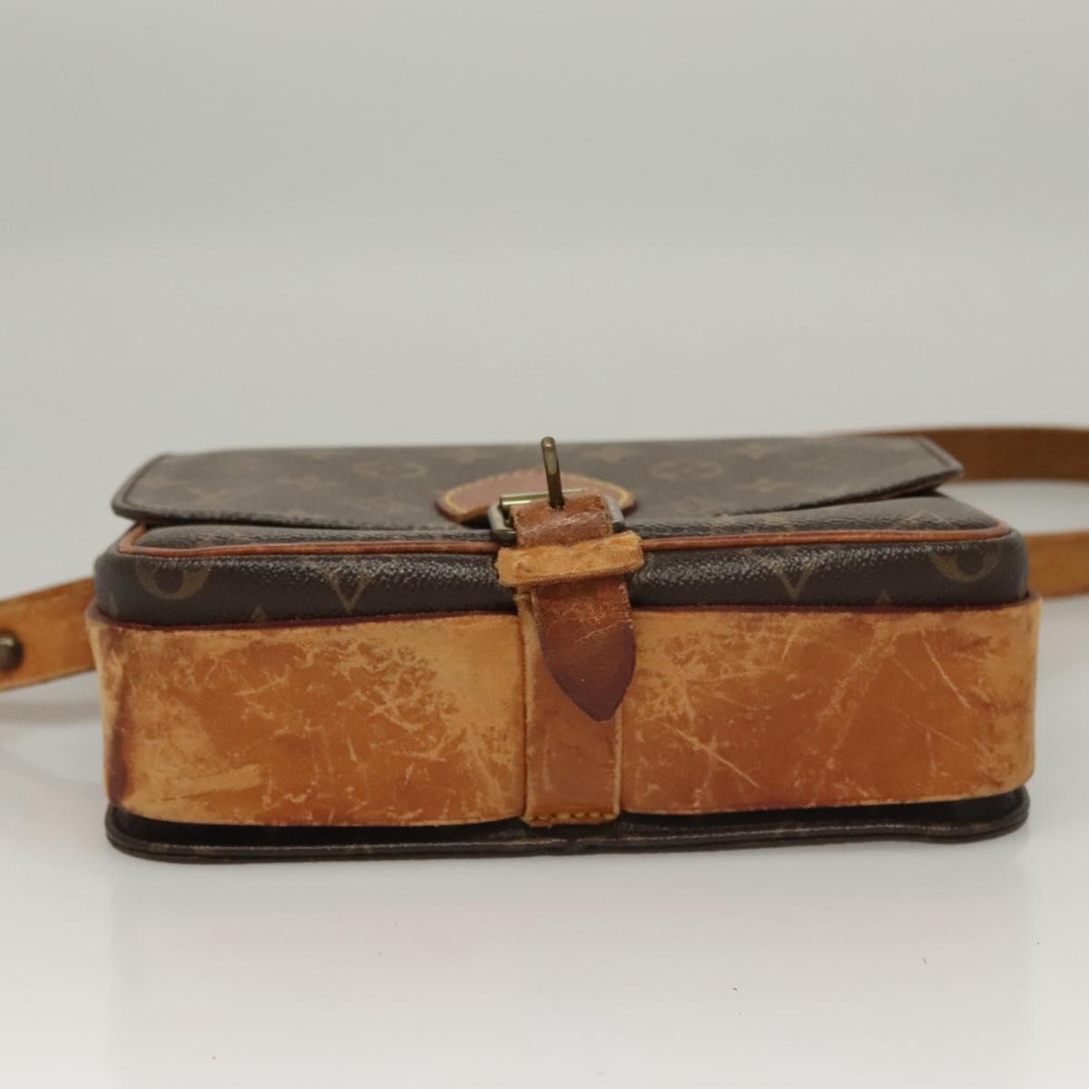 LOUIS VUITTON Monogram Cartouchiere MM Shoulder Bag M51253 LV Auth bs23742