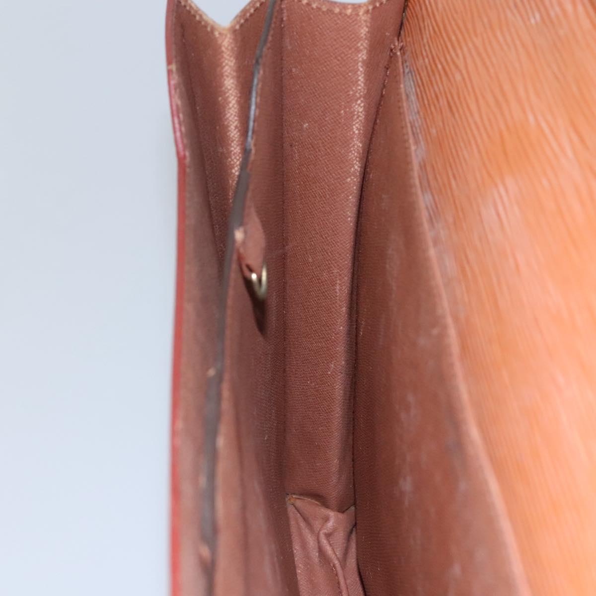 LOUIS VUITTON Epi Serviette Conseiller Zipangu Gold M54428 LV Auth bs23751