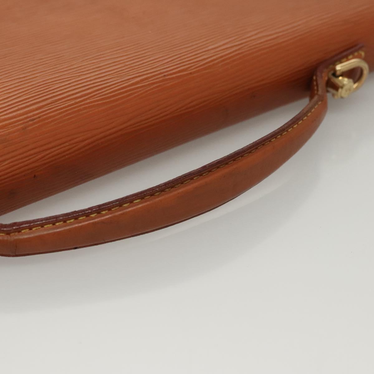 LOUIS VUITTON Epi Porte Documents Bandouliere Zipangu Gold M54468 Auth bs23752
