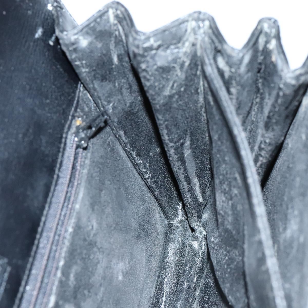 LOEWE Anagram Shoulder Bag Leather Black Auth bs23759