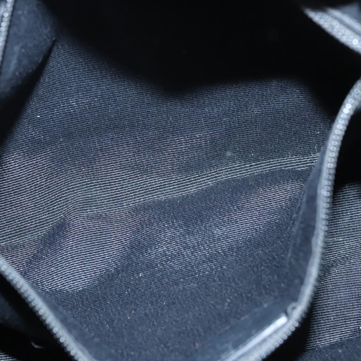 Salvatore Ferragamo Hand Bag Enamel Black Auth bs23791