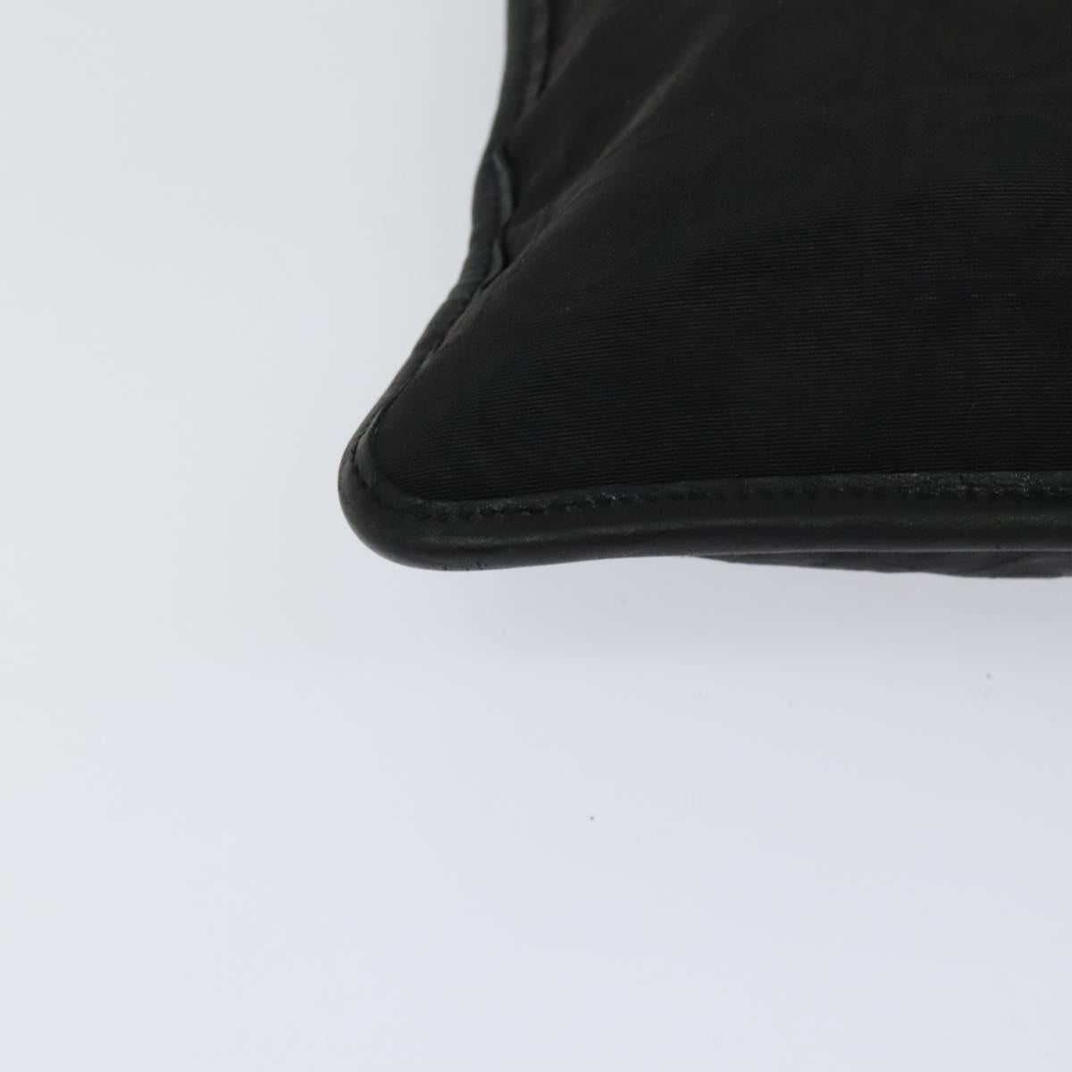 Salvatore Ferragamo Shoulder Bag Nylon Black Auth bs23806