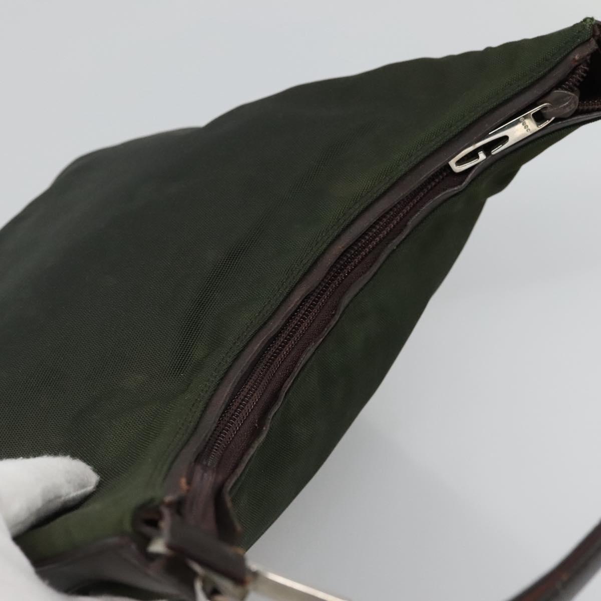 GUCCI Shoulder Bag Canvas Khaki 000 0602 Auth bs23832