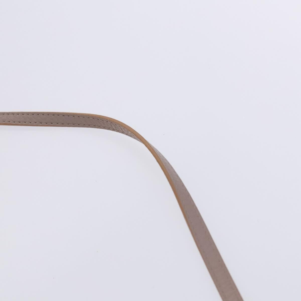 Chloe Lily Shoulder Bag Leather Beige Auth bs23861