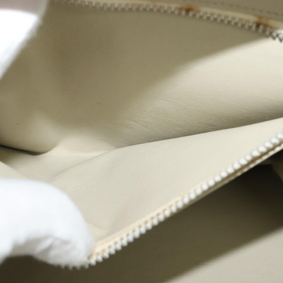 Christian Dior Shoulder Bag Leather Beige Auth bs23864