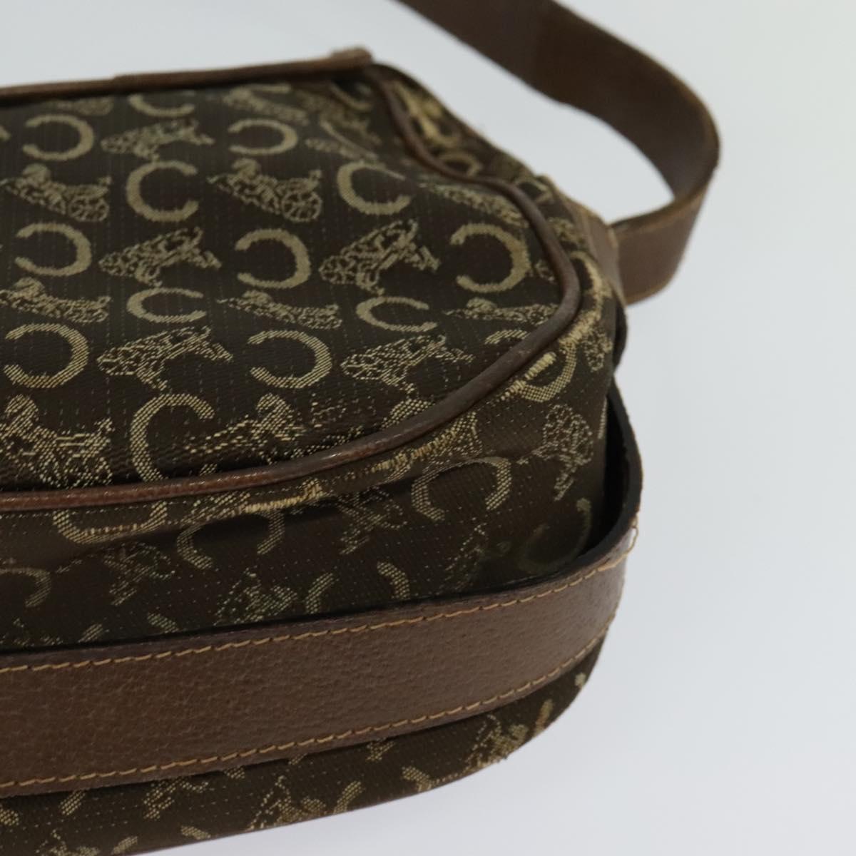 CELINE C Sulky Shoulder Bag Canvas Brown Auth bs23894