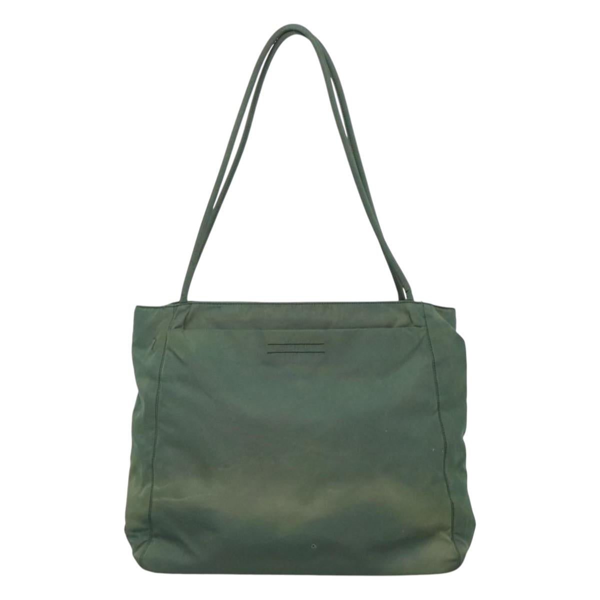 PRADA Tote Bag Nylon Khaki Auth bs23905