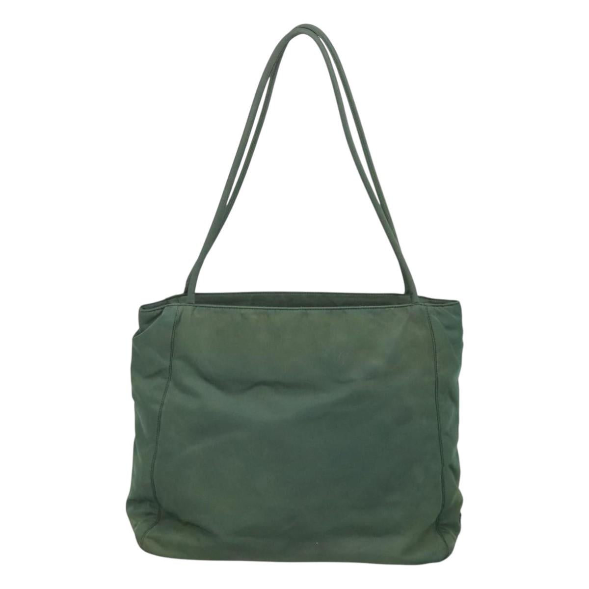 PRADA Tote Bag Nylon Khaki Auth bs23905