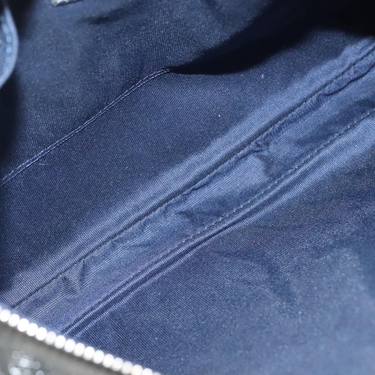 Jimmy Choo Clutch Bag Leather Silver Auth bs23914